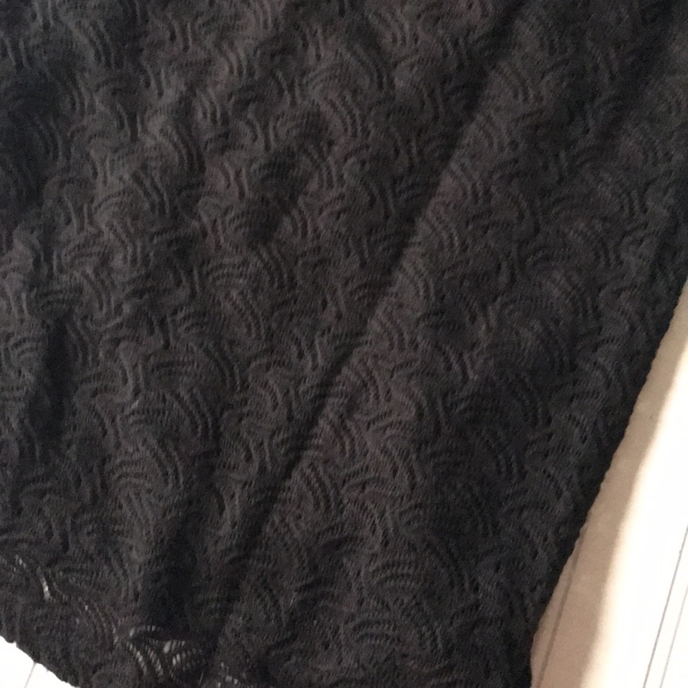 Loft crossover tie waist black lace dress NWT - Picture 7 of 10